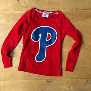 RARE PINK Philadelphia Phillies Red Sweatshirt